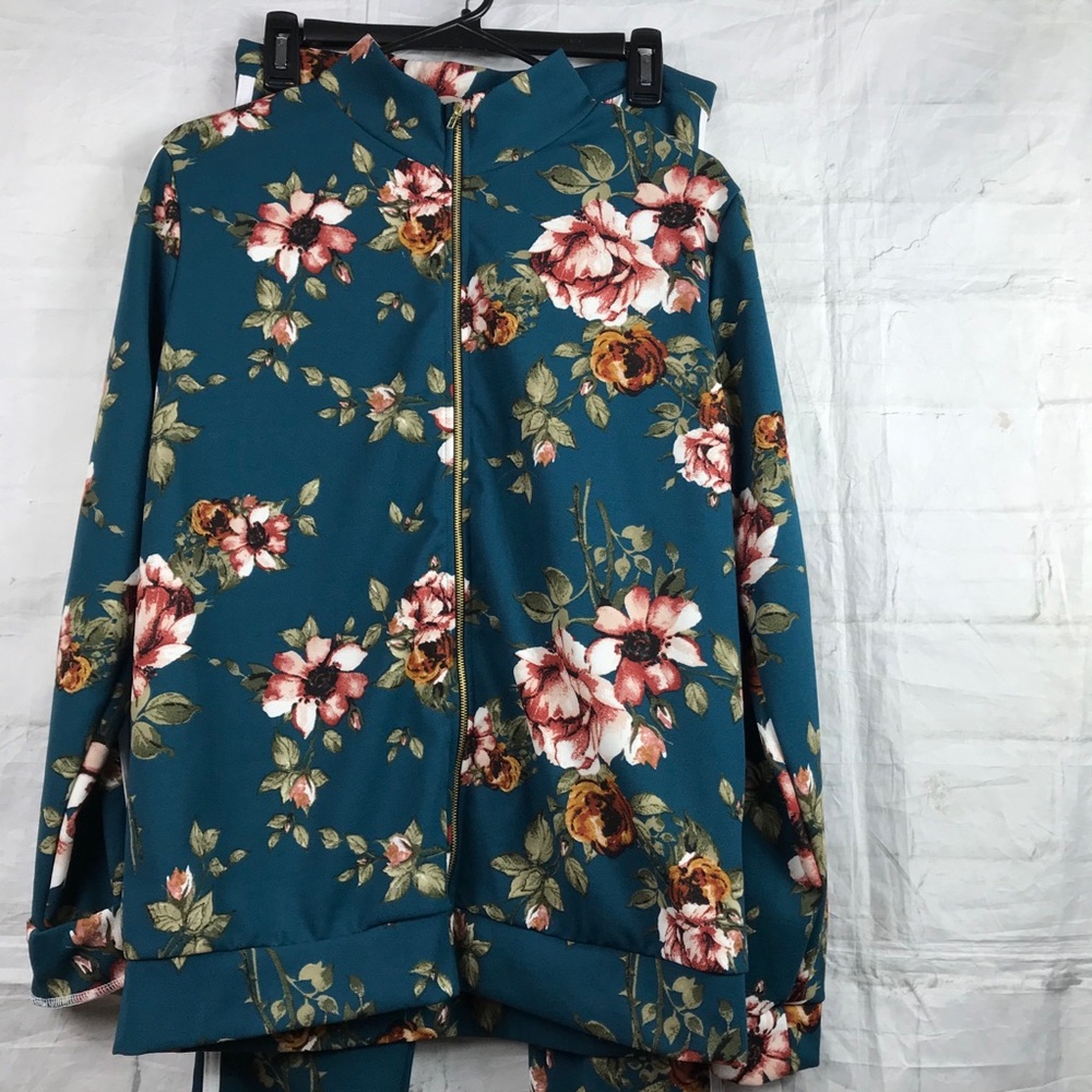 NEW Minette 2 Pc Warmup set Jacket/ Pants Sz L